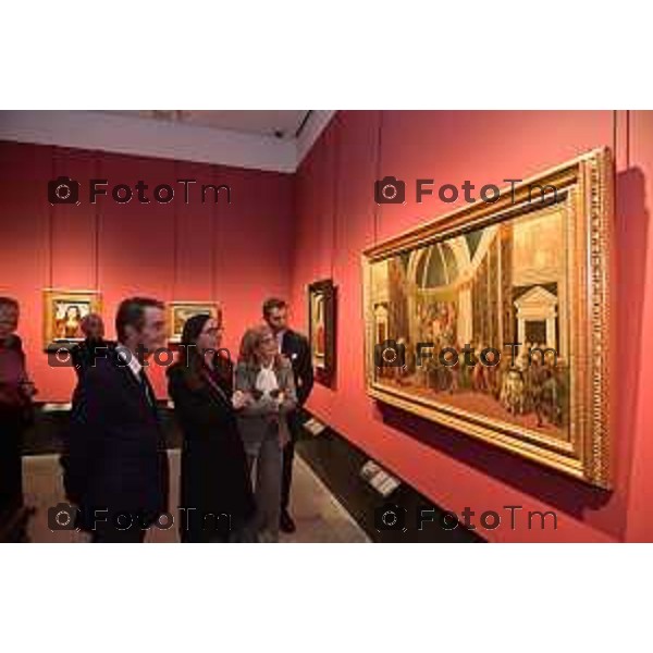 Tiziano Manzoni/LaPresse 11-11- 2025 Italia Cronaca Bergamo Il presidente Regione Attilio Fontana visita l\'accademia Carrara