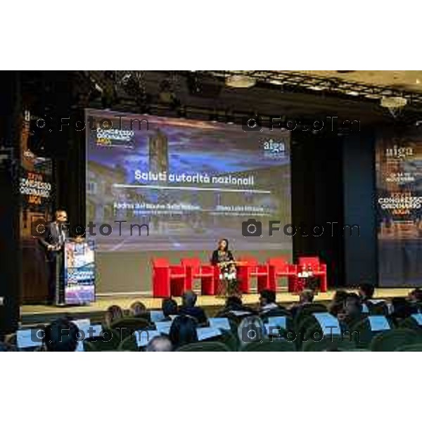 Andrei Eduard Huiala/LaPresse - For Manzoni 13-11-2025 Bergamo, Italia Cronaca Bergamo 28° Congresso ordinario AIGA “Rivoluzione Forense: l’avvocatura presidio di giustizia sociale nell’era delle transizioni”. Interventi di Andrea Delmastro Delle Vedove, Maria Luisa Mazzola,, Sergio Gandi, Luca Rotondi, Vito di Vita, Maurizio Romanelli, Giulio Marchesi, Lorenzo Santaniello,Silvia Viardi