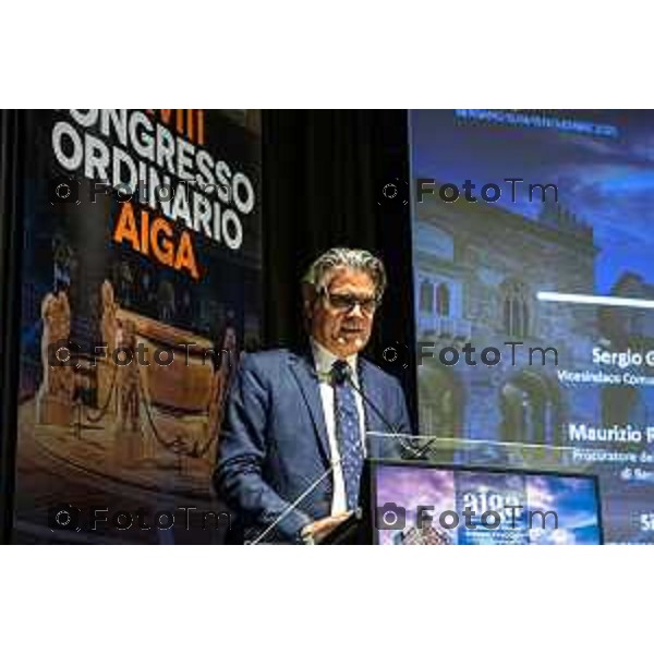 Andrei Eduard Huiala/LaPresse - For Manzoni 13-11-2025 Bergamo, Italia Cronaca Bergamo 28° Congresso ordinario AIGA “Rivoluzione Forense: l’avvocatura presidio di giustizia sociale nell’era delle transizioni”. Interventi di Andrea Delmastro Delle Vedove, Maria Luisa Mazzola,, Sergio Gandi, Luca Rotondi, Vito di Vita, Maurizio Romanelli, Giulio Marchesi, Lorenzo Santaniello,Silvia Viardi