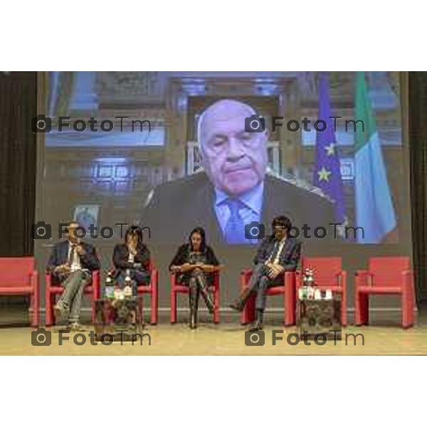 Andrei Eduard Huiala/LaPresse - For Manzoni 13-11-2025 Bergamo, Italia Cronaca Bergamo 28° Congresso ordinario AIGA “Rivoluzione Forense: l’avvocatura presidio di giustizia sociale nell’era delle transizioni”. Interventi di Andrea Delmastro Delle Vedove, Maria Luisa Mazzola,, Sergio Gandi, Luca Rotondi, Vito di Vita, Maurizio Romanelli, Giulio Marchesi, Lorenzo Santaniello,Silvia Viardi, Carlo Nordio