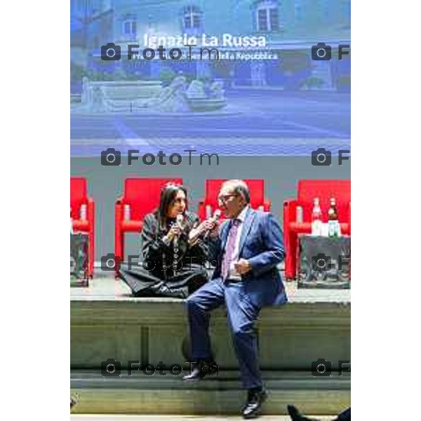 Andrei Eduard Huiala/LaPresse - For Manzoni 14-11-2025 Bergamo, Italia Cronaca Bergamo XXVIII Congresso Ordinario AIGA - Internvento Presidente del Senato Ignazio La Russa