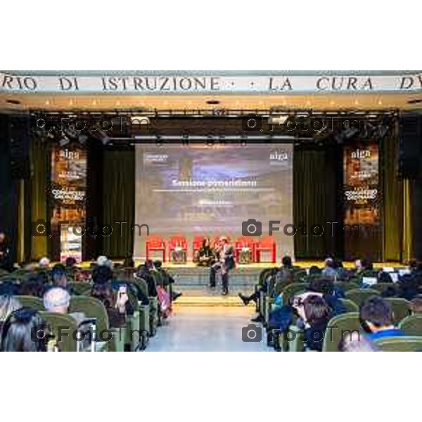 Andrei Eduard Huiala/LaPresse - For Manzoni 14-11-2025 Bergamo, Italia Cronaca Bergamo XXVIII Congresso Ordinario AIGA - Internvento Presidente del Senato Ignazio La Russa