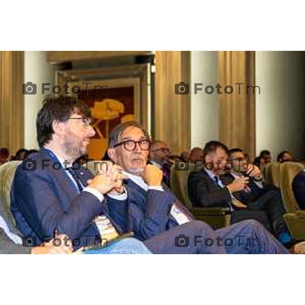 Andrei Eduard Huiala/LaPresse - For Manzoni 14-11-2025 Bergamo, Italia Cronaca Bergamo XXVIII Congresso Ordinario AIGA - Internvento Presidente del Senato Ignazio La Russa