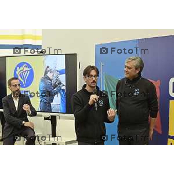 Tiziano Manzoni/LaPresse 18-11- 2025 Italia Cronaca Bergamo Azzano San Paolo Ryanair centro formazione Aircraft Engineering Academy due corsisti calabresi appena formati e di rientro a Vibo Valenzia Calabria