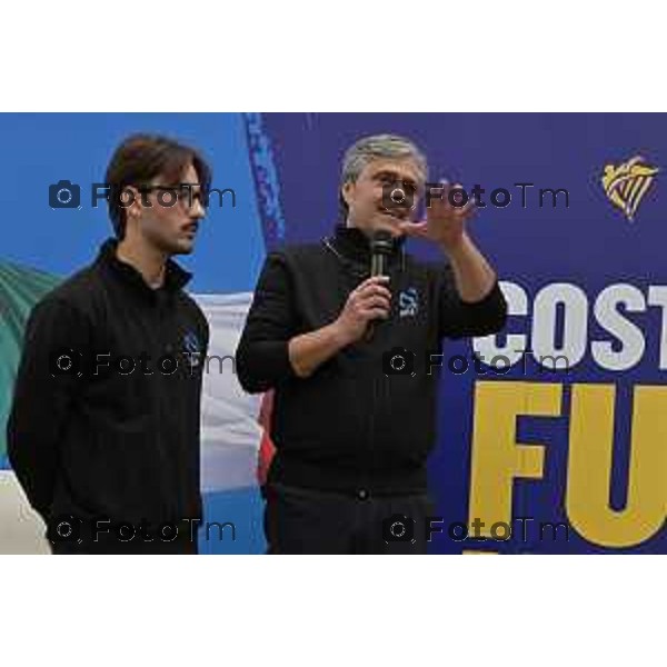 Tiziano Manzoni/LaPresse 18-11- 2025 Italia Cronaca Bergamo Azzano San Paolo Ryanair centro formazione Aircraft Engineering Academy due corsisti calabresi appena formati e di rientro a Vibo Valenzia Calabria