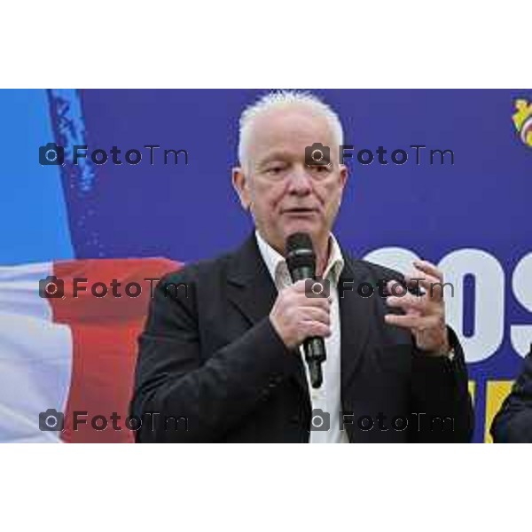 Tiziano Manzoni/LaPresse 18-11- 2025 Italia Cronaca Bergamo Azzano San Paolo Ryanair centro formazione Aircraft Engineering Academy Eddie Wilson, CEO Ryanair