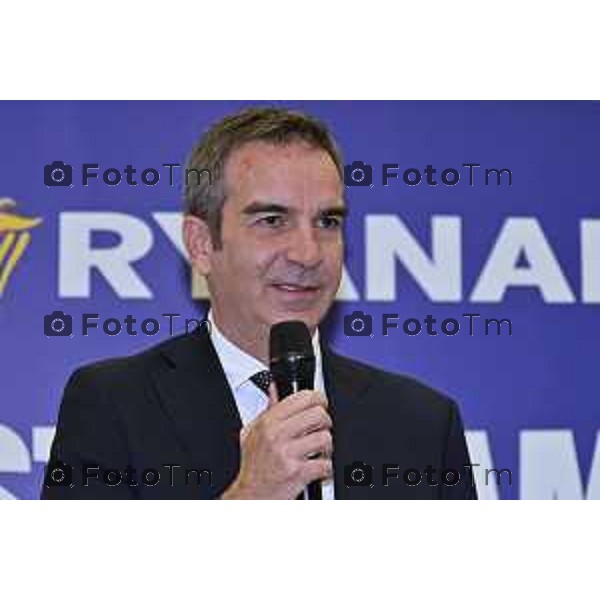Tiziano Manzoni/LaPresse 18-11- 2025 Italia Cronaca Bergamo Azzano San Paolo Ryanair centro formazione Aircraft Engineering Academy Roberto Occhiuto, Presidente Regione Calabria
