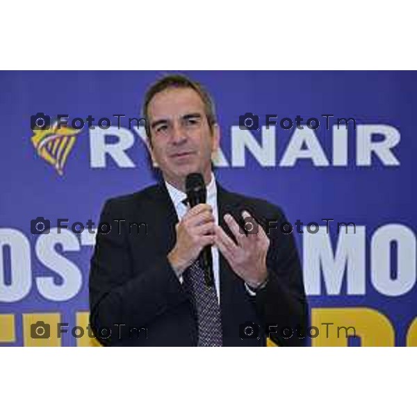 Tiziano Manzoni/LaPresse 18-11- 2025 Italia Cronaca Bergamo Azzano San Paolo Ryanair centro formazione Aircraft Engineering Academy Roberto Occhiuto, Presidente Regione Calabria