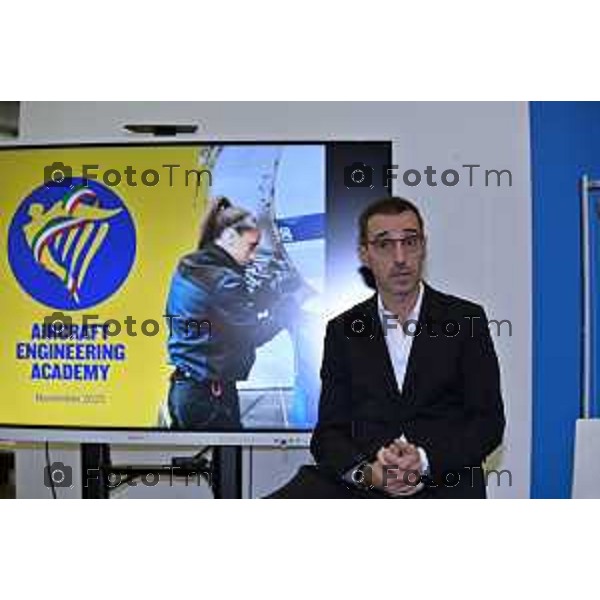 Tiziano Manzoni/LaPresse 18-11- 2025 Italia Cronaca Bergamo Azzano San Paolo Ryanair centro formazione Aircraft Engineering Academy Alessandro Cianciaruso, CEO SEAS