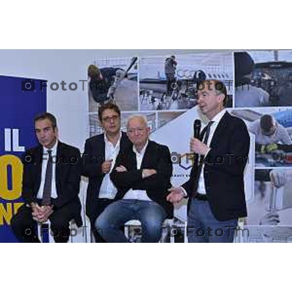 Tiziano Manzoni/LaPresse 18-11- 2025 Italia Cronaca Bergamo Azzano San Paolo Ryanair centro formazione Aircraft Engineering Academy Eddie Wilson, CEO Ryanair DAC Roberto Occhiuto, Presidente Regione Calabria Giovanni Sanga, Presidente SACBO Alessandro Cianciaruso, CEO SEAS