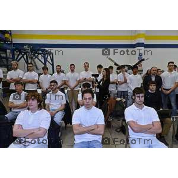 Tiziano Manzoni/LaPresse 18-11- 2025 Italia Cronaca Bergamo Azzano San Paolo Ryanair centro formazione Aircraft Engineering Academy Eddie Wilson, CEO Ryanair DAC Roberto Occhiuto, Presidente Regione Calabria Giovanni Sanga, Presidente SACBO Alessandro Cianciaruso, CEO SEAS