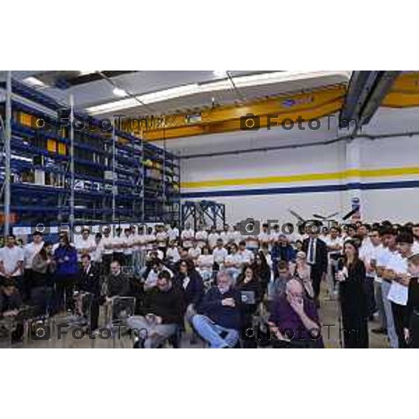 Tiziano Manzoni/LaPresse 18-11- 2025 Italia Cronaca Bergamo Azzano San Paolo Ryanair centro formazione Aircraft Engineering Academy Eddie Wilson, CEO Ryanair DAC Roberto Occhiuto, Presidente Regione Calabria Giovanni Sanga, Presidente SACBO Alessandro Cianciaruso, CEO SEAS