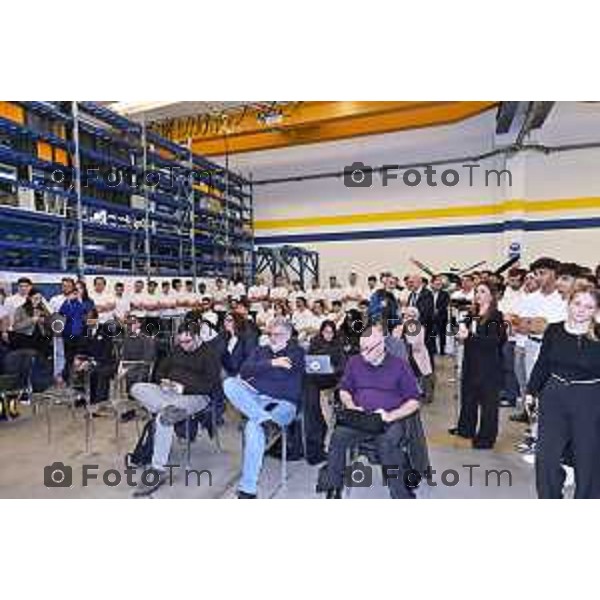 Tiziano Manzoni/LaPresse 18-11- 2025 Italia Cronaca Bergamo Azzano San Paolo Ryanair centro formazione Aircraft Engineering Academy Eddie Wilson, CEO Ryanair DAC Roberto Occhiuto, Presidente Regione Calabria Giovanni Sanga, Presidente SACBO Alessandro Cianciaruso, CEO SEAS