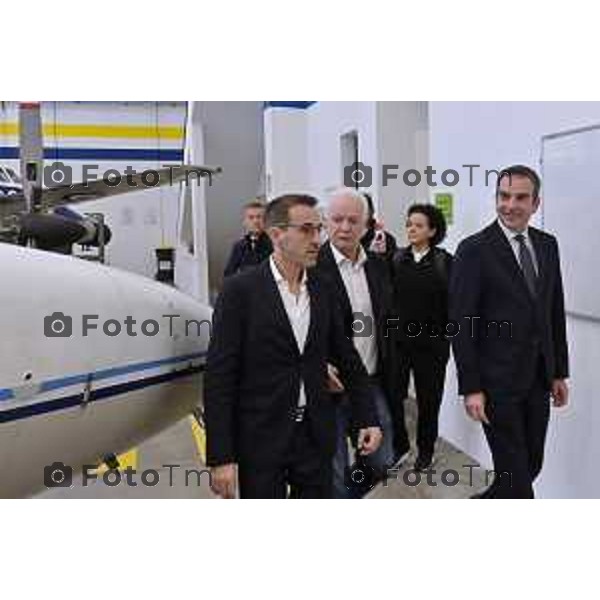 Tiziano Manzoni/LaPresse 18-11- 2025 Italia Cronaca Bergamo Azzano San Paolo Ryanair centro formazione Aircraft Engineering Academy Eddie Wilson, CEO Ryanair DAC Roberto Occhiuto, Presidente Regione Calabria Giovanni Sanga, Presidente SACBO Alessandro Cianciaruso, CEO SEAS