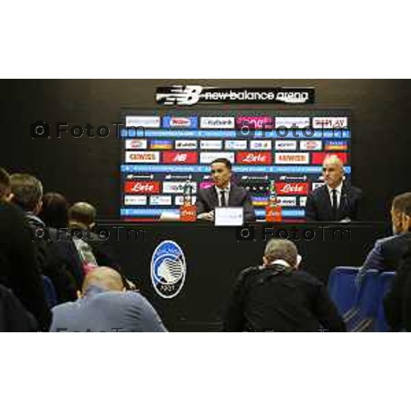 Tiziano Manzoni/LaPresse 19-11- 2025 Italia Cronaca di mister Raffaele Palladino con Luca Percassi