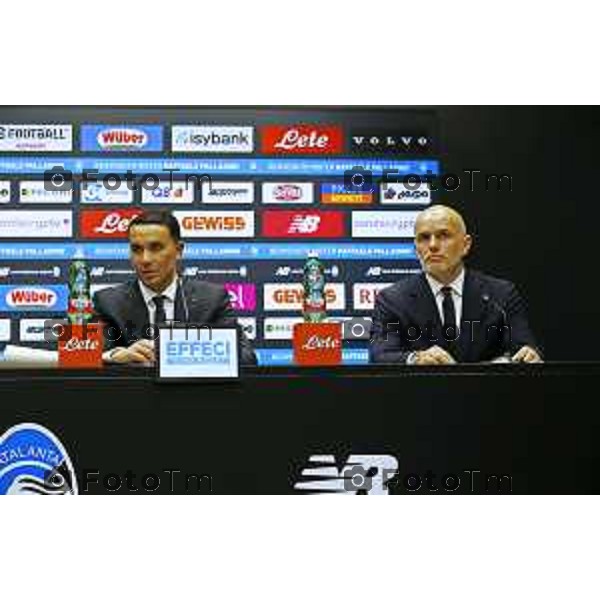 Tiziano Manzoni/LaPresse 19-11- 2025 Italia Cronaca di mister Raffaele Palladino con Luca Percassi