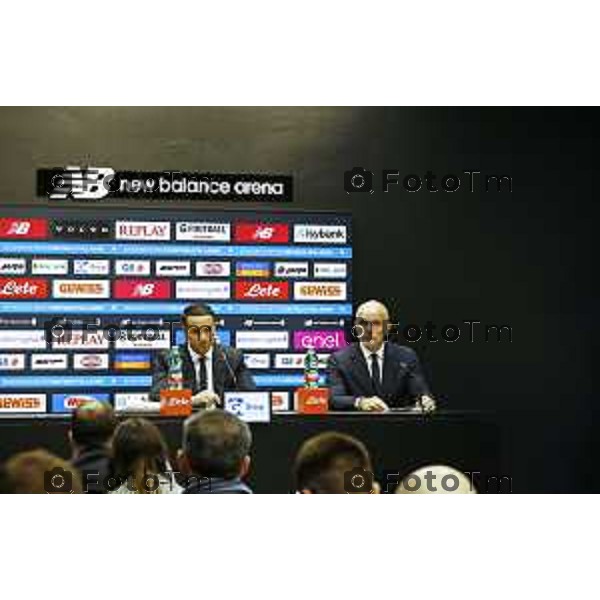 Tiziano Manzoni/LaPresse 19-11- 2025 Italia Cronaca di mister Raffaele Palladino con Luca Percassi