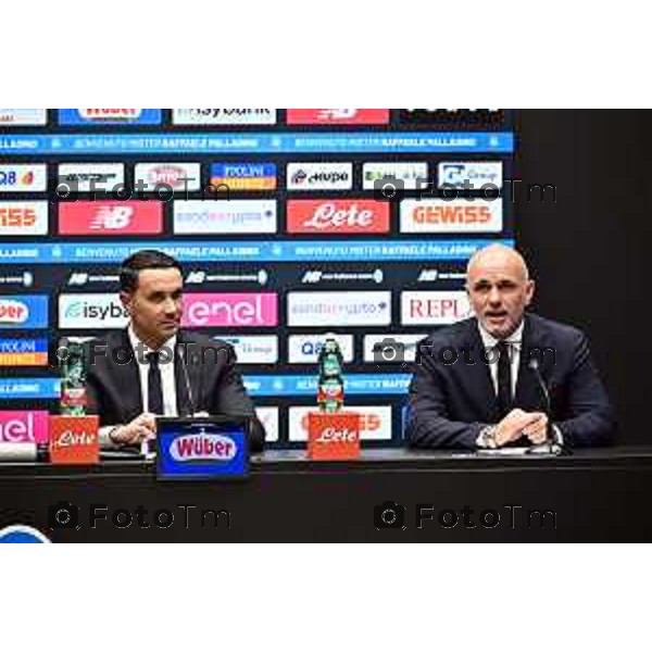 Tiziano Manzoni/LaPresse 19-11- 2025 Italia Cronaca di mister Raffaele Palladino con Luca Percassi