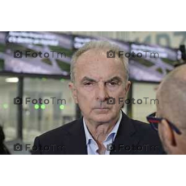Tiziano Manzoni/LaPresse 25-11- 2025 Italia Cronaca aeroporto Orio Al Serio Nuovo Terminal presidente di Enac, Pierluigi Di Palma