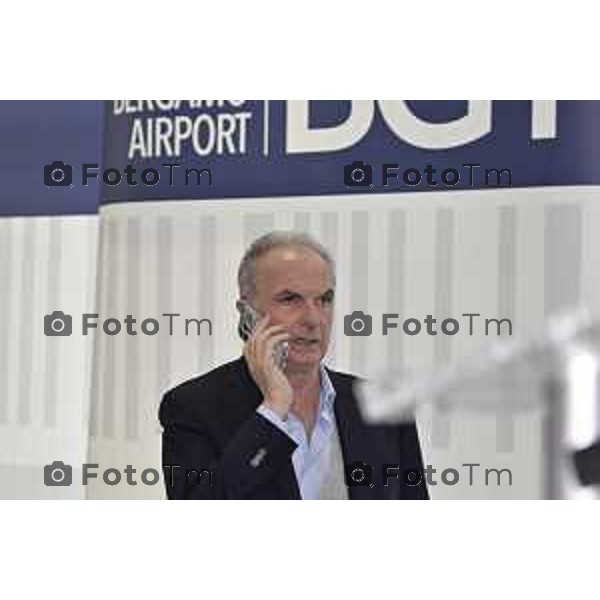 Tiziano Manzoni/LaPresse 25-11- 2025 Italia Cronaca aeroporto Orio Al Serio Nuovo Terminal presidente di Enac, Pierluigi Di Palma