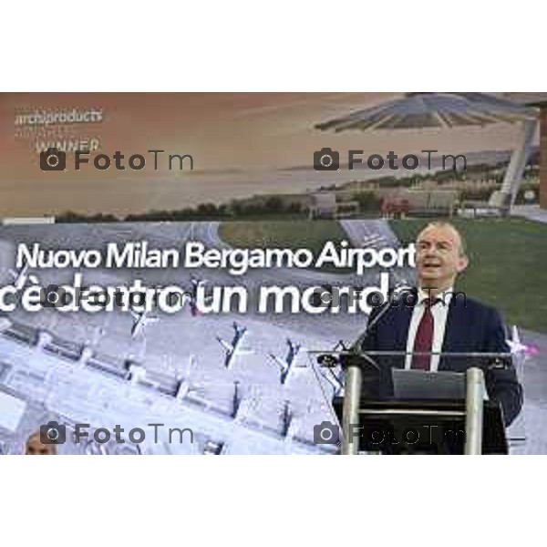 Tiziano Manzoni/LaPresse 25-11- 2025 Italia Cronaca aeroporto Orio Al Serio Nuovo Terminal Giovanni Sanga