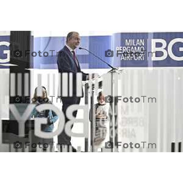 Tiziano Manzoni/LaPresse 25-11- 2025 Italia Cronaca aeroporto Orio Al Serio Nuovo Terminal anga Giovanni