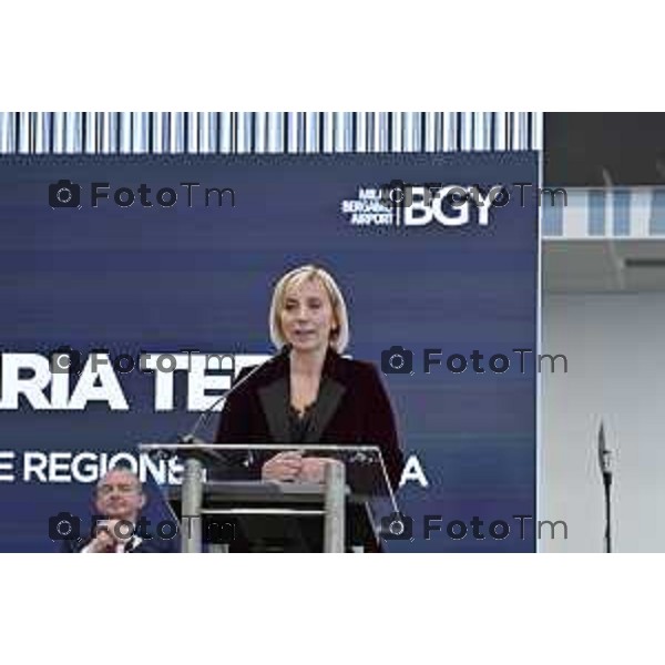 Tiziano Manzoni/LaPresse 25-11- 2025 Italia Cronaca aeroporto Orio Al Serio Nuovo Terminal Terzi Claudia