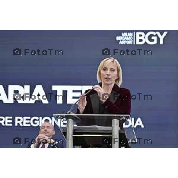 Tiziano Manzoni/LaPresse 25-11- 2025 Italia Cronaca aeroporto Orio Al Serio Nuovo Terminal Terzi Claudia