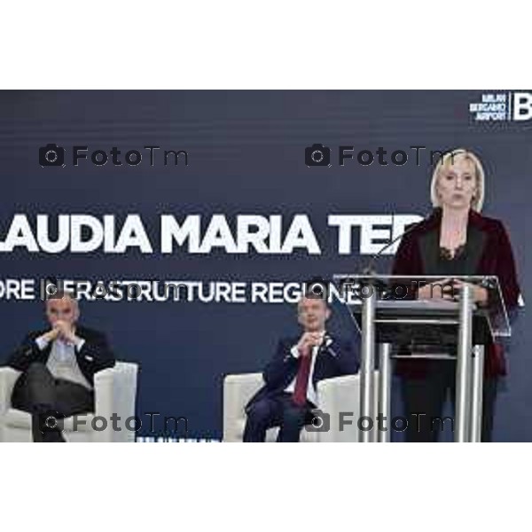 Tiziano Manzoni/LaPresse 25-11- 2025 Italia Cronaca aeroporto Orio Al Serio Nuovo Terminal Terzi Claudia