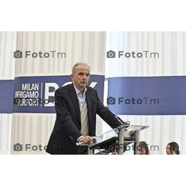 Tiziano Manzoni/LaPresse 25-11- 2025 Italia Cronaca aeroporto Orio Al Serio Nuovo Terminal presidente di Enac, Pierluigi Di Palma