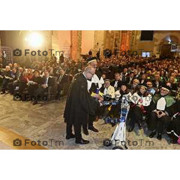 Tiziano Manzoni/LaPresse 26-11- 2025 Italia Cronaca BergamoBergamo UniBg Anno Accademico 2025-26 sotto il segno di rivoluzione digitale e intelligenza artificialeSergio Cavalieri, Rettore prof. Oliver Riedel dell’Università di Stoccarda