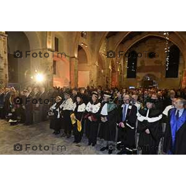 Tiziano Manzoni/LaPresse 26-11- 2025 Italia Cronaca BergamoBergamo UniBg Anno Accademico 2025-26 sotto il segno di rivoluzione digitale e intelligenza artificialeSergio Cavalieri, Rettore prof. Oliver Riedel dell’Università di Stoccarda