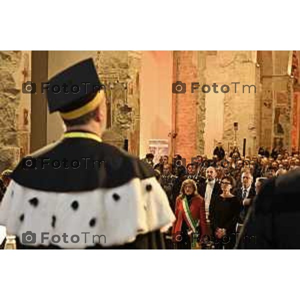 Tiziano Manzoni/LaPresse 26-11- 2025 Italia Cronaca BergamoBergamo UniBg Anno Accademico 2025-26 sotto il segno di rivoluzione digitale e intelligenza artificialeSergio Cavalieri, Rettore prof. Oliver Riedel dell’Università di Stoccarda