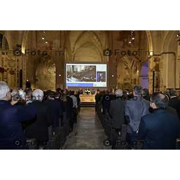 Tiziano Manzoni/LaPresse 26-11- 2025 Italia Cronaca BergamoBergamo UniBg Anno Accademico 2025-26 sotto il segno di rivoluzione digitale e intelligenza artificialeSergio Cavalieri, Rettore prof. Oliver Riedel dell’Università di Stoccarda