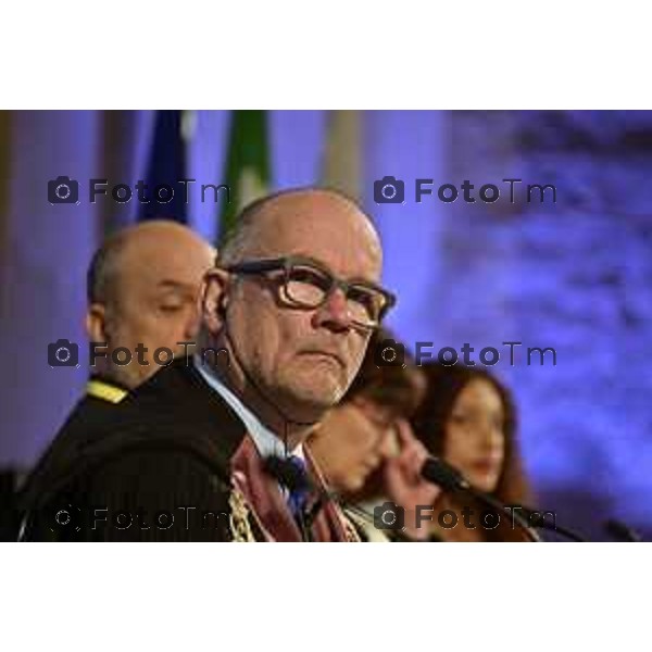 Tiziano Manzoni/LaPresse 26-11- 2025 Italia Cronaca BergamoBergamo UniBg Anno Accademico 2025-26 sotto il segno di rivoluzione digitale e intelligenza artificialeSergio Cavalieri, Rettore prof. Oliver Riedel dell’Università di Stoccarda