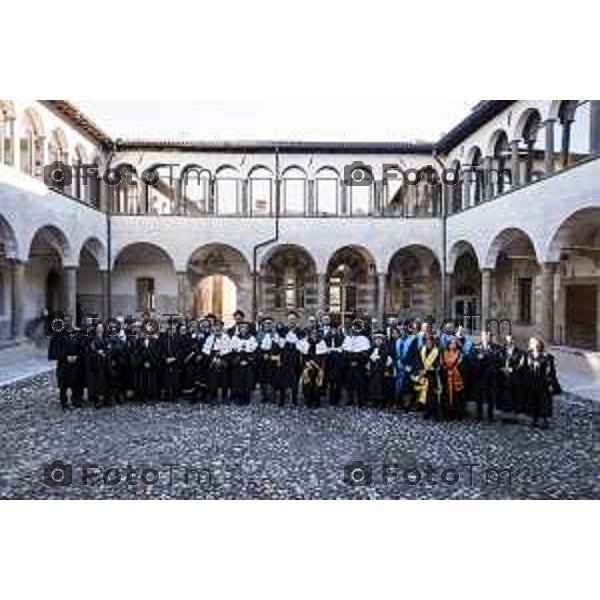 Tiziano Manzoni/LaPresse 26-11- 2025 Italia Cronaca BergamoBergamo UniBg Anno Accademico 2025-26 sotto il segno di rivoluzione digitale e intelligenza artificialeSergio Cavalieri, Rettore prof. Oliver Riedel dell’Università di Stoccarda