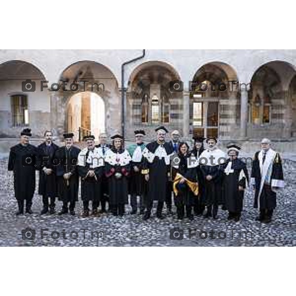 Tiziano Manzoni/LaPresse 26-11- 2025 Italia Cronaca BergamoBergamo UniBg Anno Accademico 2025-26 sotto il segno di rivoluzione digitale e intelligenza artificialeSergio Cavalieri, Rettore prof. Oliver Riedel dell’Università di Stoccarda