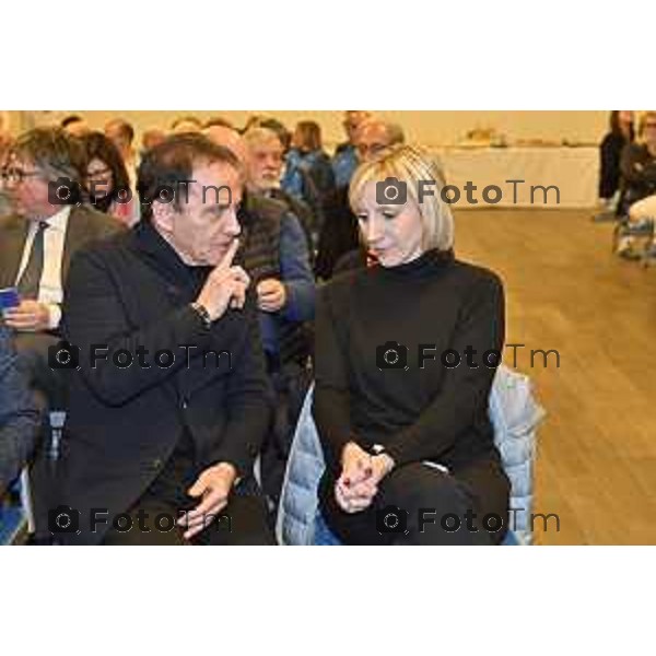Tiziano Manzoni/LaPresse 26-11- 2025 Italia Cronaca Bergamo Bergamo uditorium Fausto Begnis Fondazione Carisma Attilio Fontana Miro Radici - Presidente Fondazione Carisma