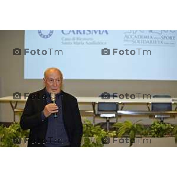 Tiziano Manzoni/LaPresse 26-11- 2025 Italia Cronaca Bergamo Bergamo uditorium Fausto Begnis Fondazione Carisma Attilio Fontana Miro Radici - Presidente Fondazione Carisma