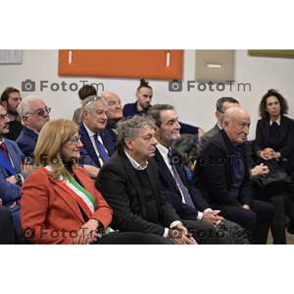 Tiziano Manzoni/LaPresse 26-11- 2025 Italia Cronaca Bergamo Bergamo uditorium Fausto Begnis Fondazione Carisma Attilio Fontana Miro Radici - Presidente Fondazione Carisma