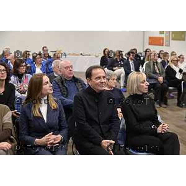 Tiziano Manzoni/LaPresse 26-11- 2025 Italia Cronaca Bergamo Bergamo uditorium Fausto Begnis Fondazione Carisma Attilio Fontana Miro Radici - Presidente Fondazione Carisma