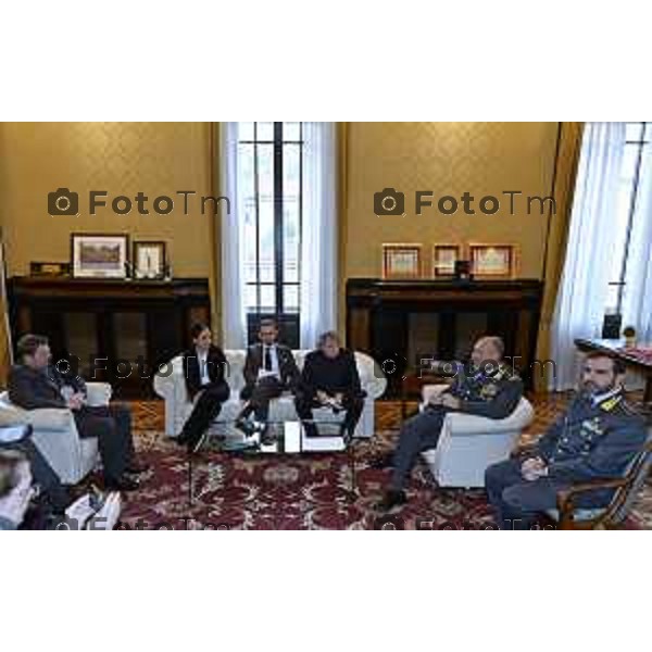 Tiziano Manzoni/LaPresse 2-12- 2025 Italia Cronaca Bergamo Bergamo PRESENTAZIONE “Un Calcio al Tumore” Accademia della Guardia di finanza,