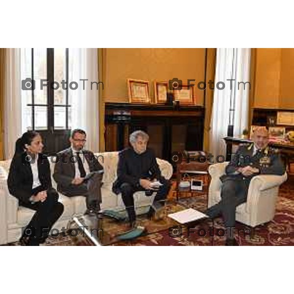 Tiziano Manzoni/LaPresse 2-12- 2025 Italia Cronaca Bergamo Bergamo PRESENTAZIONE “Un Calcio al Tumore” Accademia della Guardia di finanza,