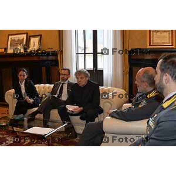 Tiziano Manzoni/LaPresse 2-12- 2025 Italia Cronaca Bergamo Bergamo PRESENTAZIONE “Un Calcio al Tumore” Accademia della Guardia di finanza,