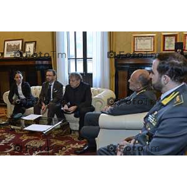 Tiziano Manzoni/LaPresse 2-12- 2025 Italia Cronaca Bergamo Bergamo PRESENTAZIONE “Un Calcio al Tumore” Accademia della Guardia di finanza,