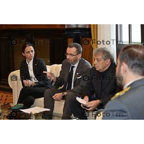 Tiziano Manzoni/LaPresse 2-12- 2025 Italia Cronaca Bergamo Bergamo PRESENTAZIONE “Un Calcio al Tumore” Accademia della Guardia di finanza,