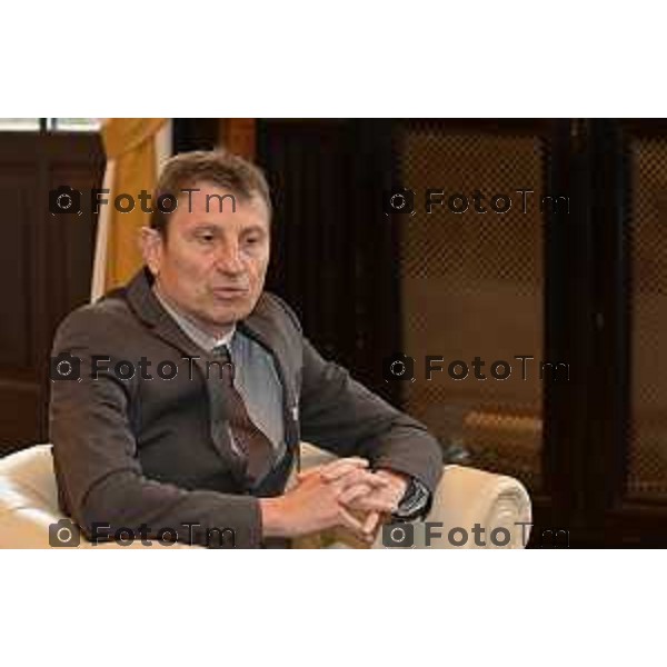 Tiziano Manzoni/LaPresse 2-12- 2025 Italia Cronaca Bergamo Bergamo PRESENTAZIONE “Un Calcio al Tumore” Accademia della Guardia di finanza, Dott Andrea Gianatti