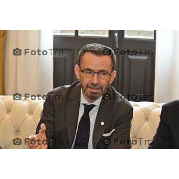 Tiziano Manzoni/LaPresse 2-12- 2025 Italia Cronaca Bergamo Bergamo PRESENTAZIONE “Un Calcio al Tumore” Accademia della Guardia di finanza,Locati