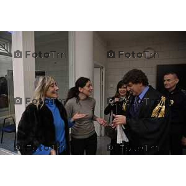 Tiziano Manoni/LaPresse 05-12- 2025 Italia Cronaca Bergamo Nomina ufficiale in corte d\'assise a Bergamo del nuovo presidente del Tribunale di Bergamo Vito di Vita con il procutaore Romanellii