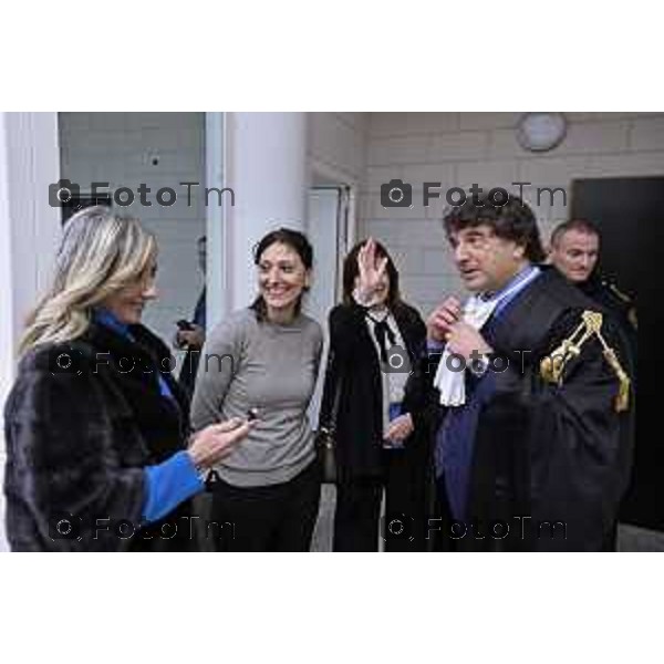 Tiziano Manoni/LaPresse 05-12- 2025 Italia Cronaca Bergamo Nomina ufficiale in corte d\'assise a Bergamo del nuovo presidente del Tribunale di Bergamo Vito di Vita con il procutaore Romanellii